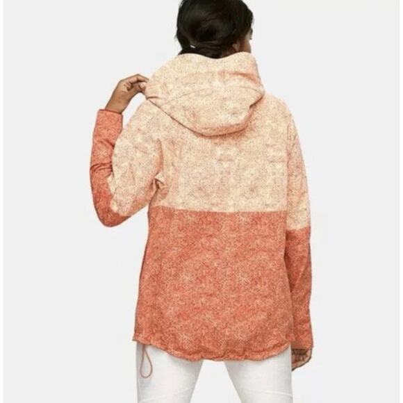 Outdoor Voices Rectrek Orange Pebbled Canyon Hoodie Hooded Anorak Jacket XS E28 - Picture 3 of 10